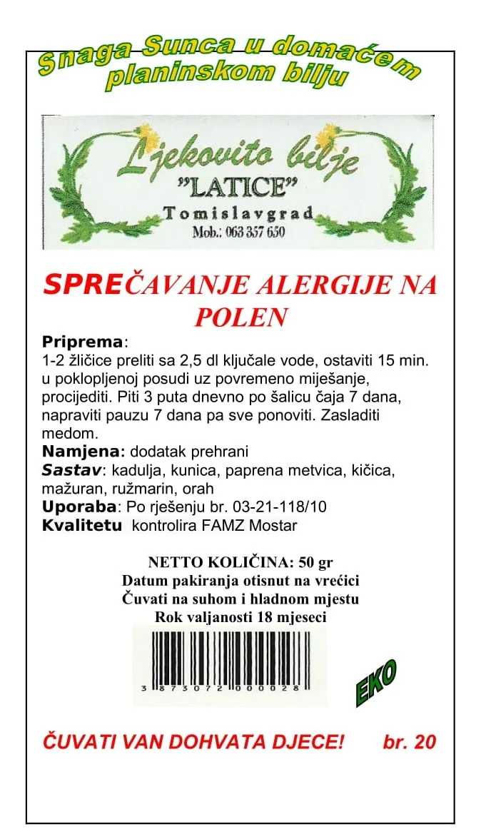 Sprečavanje alergije na polen - Slika 2