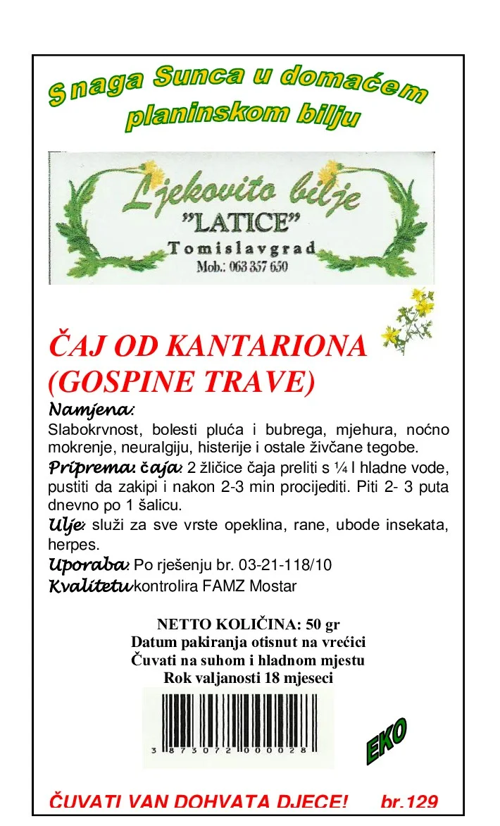 Čaj od kantariona - Slika 2