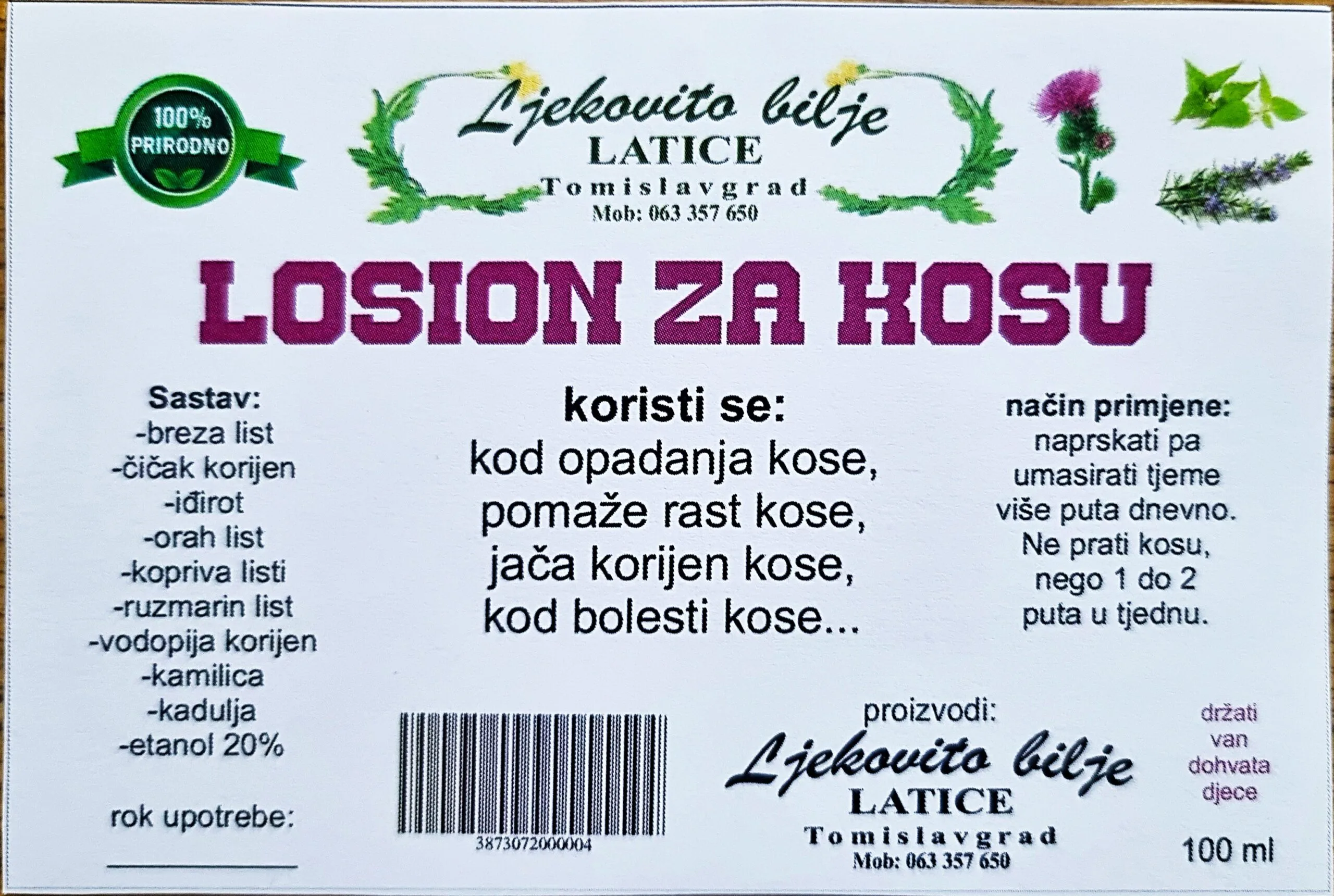 Losion za kosu - Slika 2